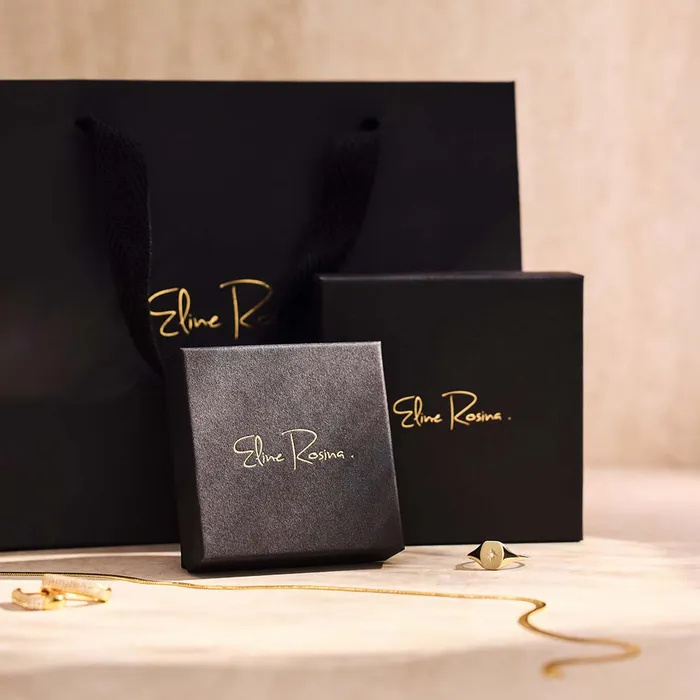 Diamond Initial Necklace Set Eline Rosina Necklaces