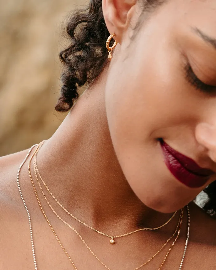 Diamond Pebble Necklace Lacee Alexandra Necklaces
