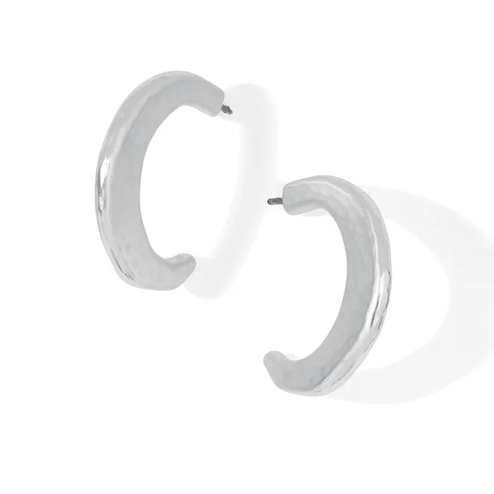 Earrings Brighton Montagne Silver Hoop Earrings