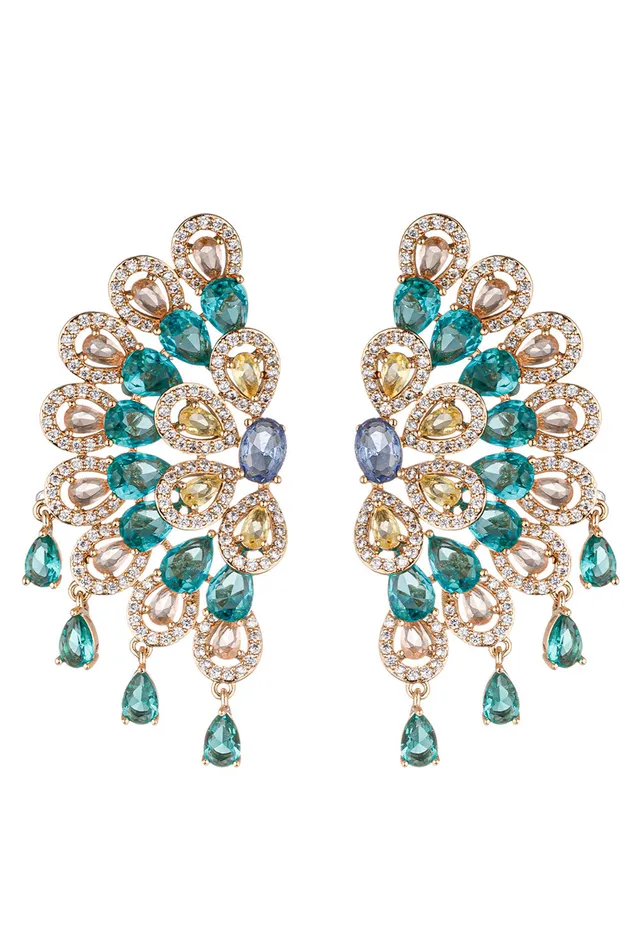Earrings Eye Candy LA Alice CZ Drop Earrings