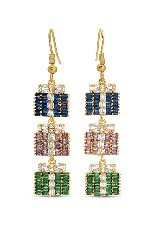 Earrings Eye Candy LA Gifts CZ Drop Earrings