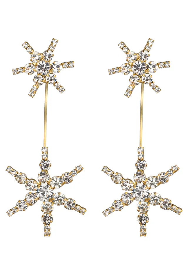 Earrings Eye Candy LA North Star Statement Drop Earrings