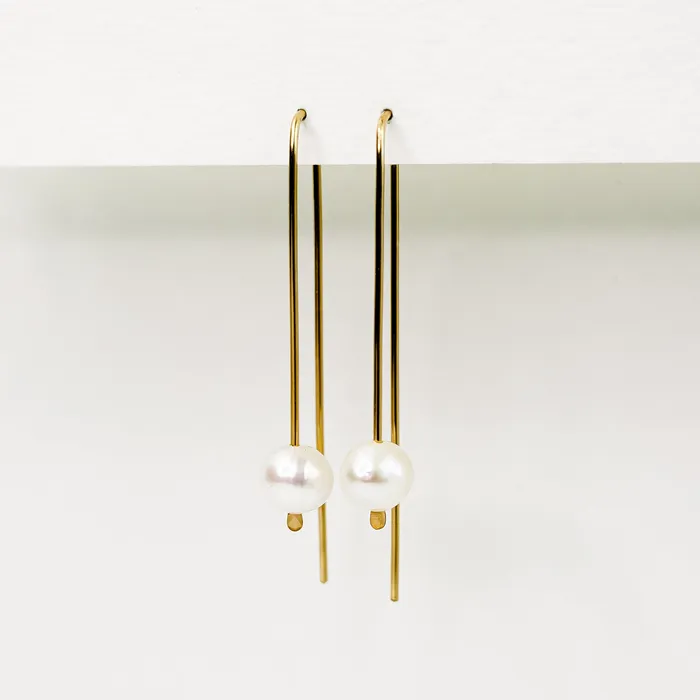 Earrings Grayling Arca Freshwater Pearl Threader Earrings