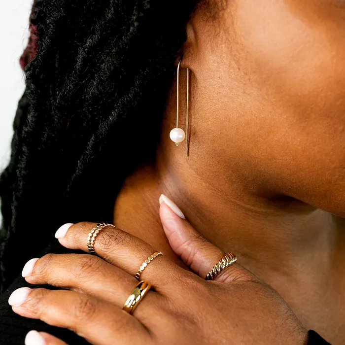 Earrings Grayling Arca Freshwater Pearl Threader Earrings