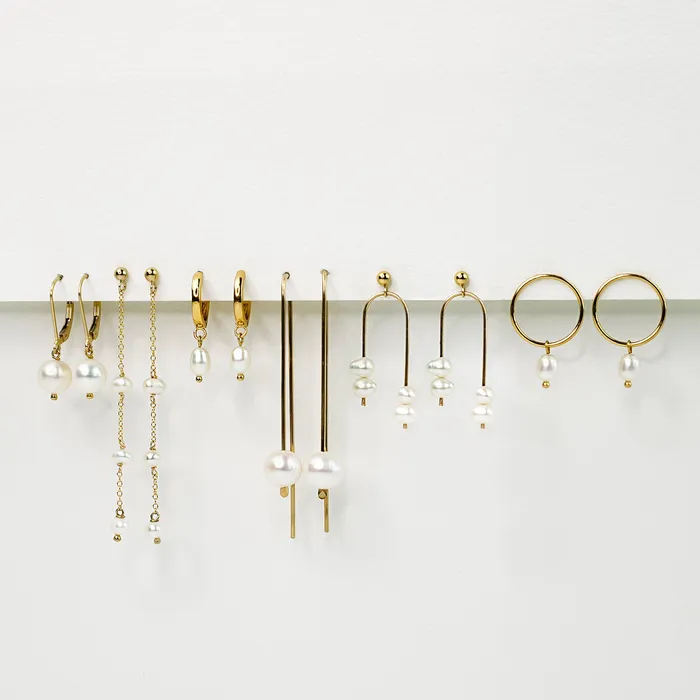 Earrings Grayling Arca Freshwater Pearl Threader Earrings