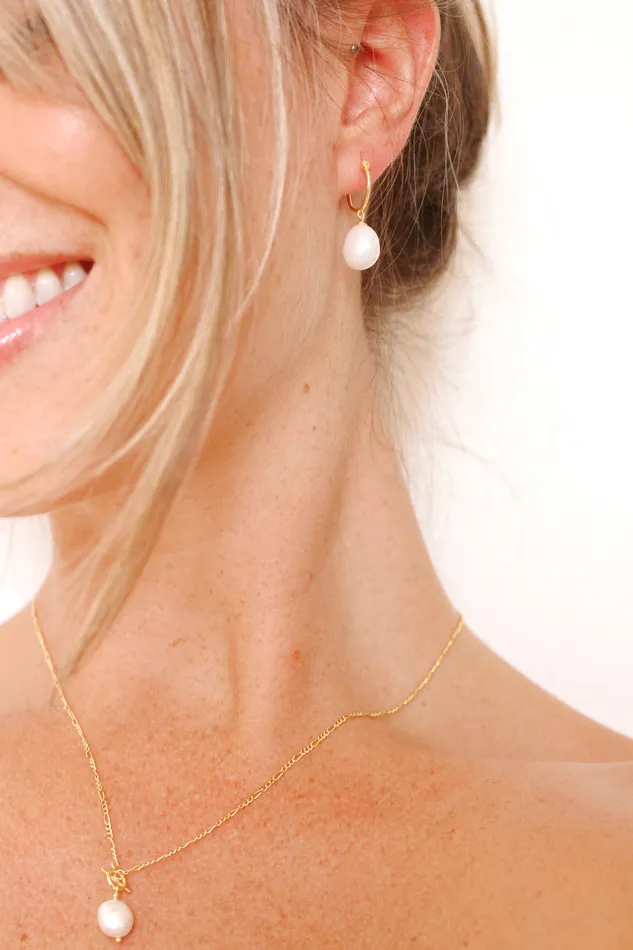 Earrings Jay Kay Braids and Bridal Huntington Earring Gold Vermeil