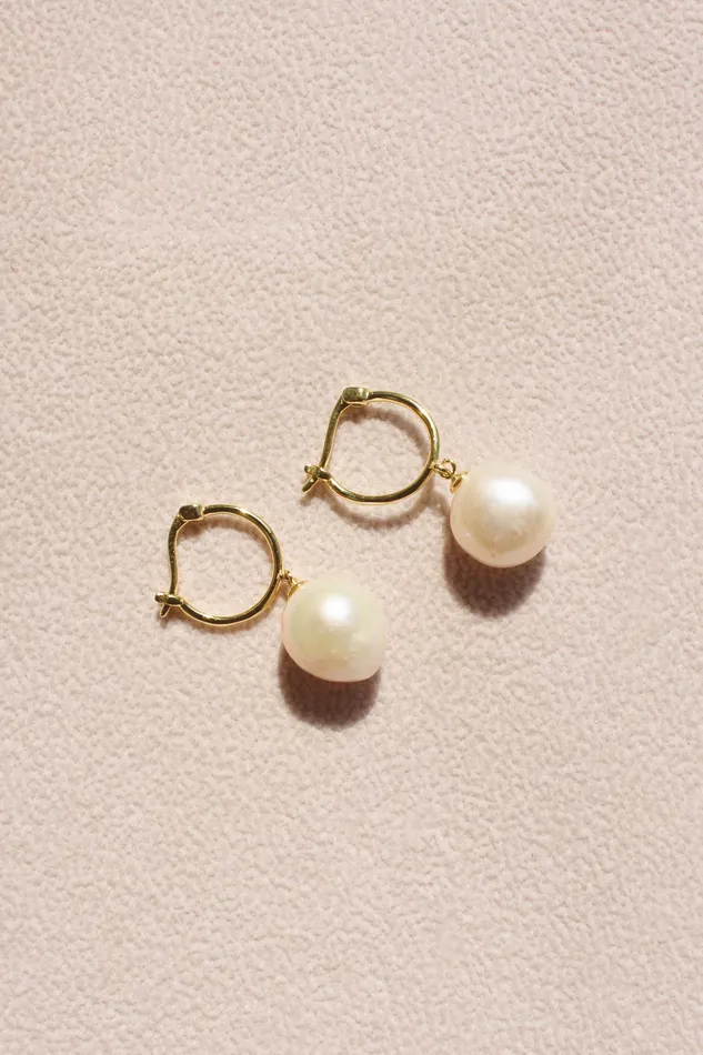 Earrings Jay Kay Braids and Bridal Huntington Earring Gold Vermeil