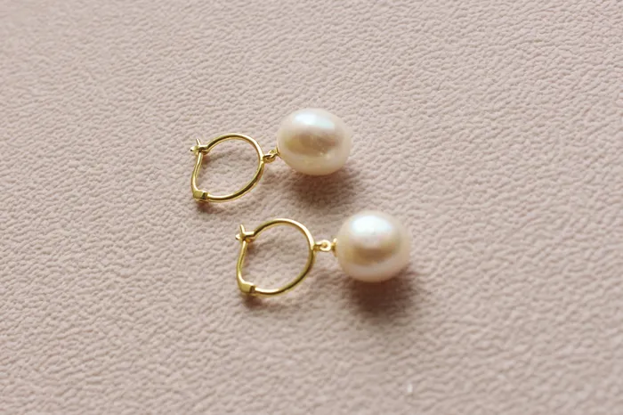 Earrings Jay Kay Braids and Bridal Huntington Earring Gold Vermeil