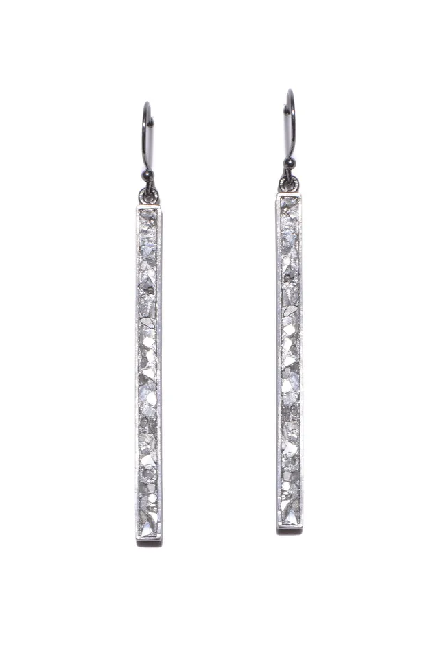 Earrings Miladi Oxidized Silver Earrings Shana Gulati