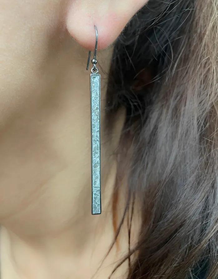 Earrings Miladi Oxidized Silver Earrings Shana Gulati