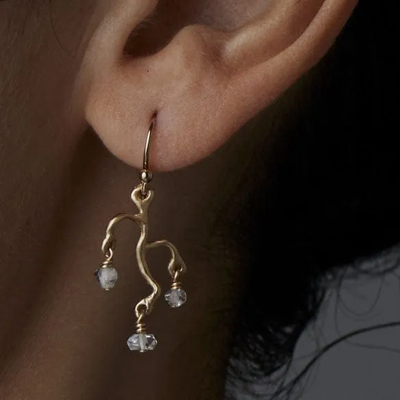Earrings PETITE CHANDELIER BRONZE EARRING Julie Cohn Design