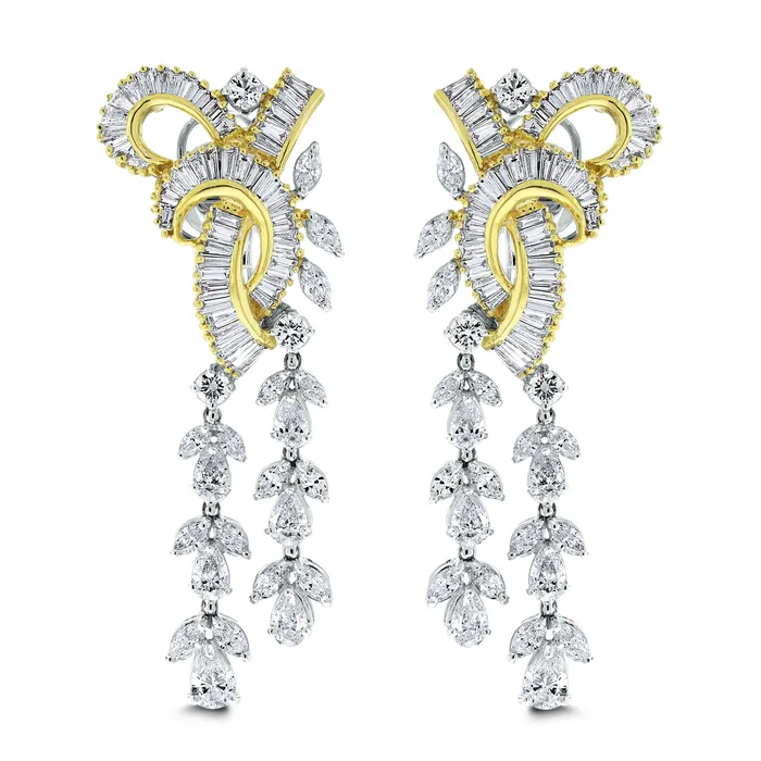 Earrings Scintilla Diamond Earrings 834 ct Diamonds in Two Tone Gold Beauvince Earrings Scintilla Diamond Earrings 834 ct Diamonds in Two Tone Gold Beauvince