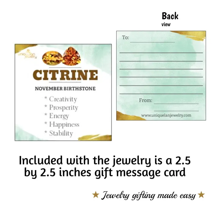 Earrings Uniquelan Jewelry Citrine Signature Drop Earrings