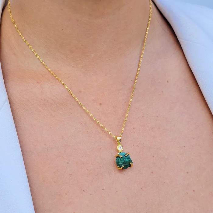 Earrings Uniquelan Jewelry Raw Malachite Necklace Drop Earrings Set Earrings Uniquelan Jewelry Raw Malachite Necklace Drop Earrings Set