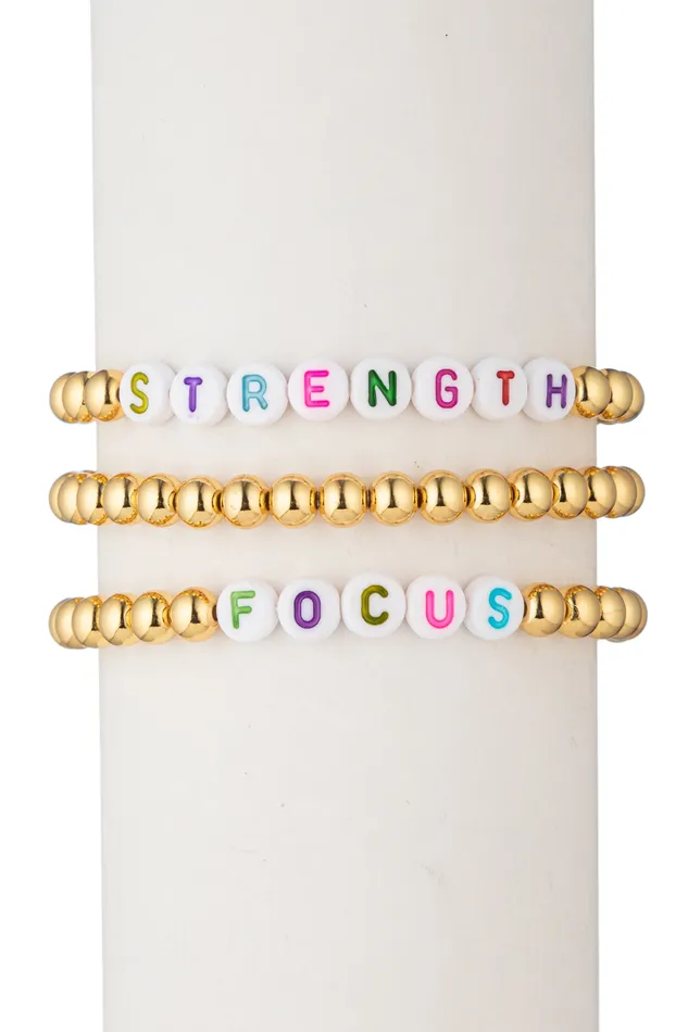 Eye Candy LA Bracelets Strength Focus Bracelet Set