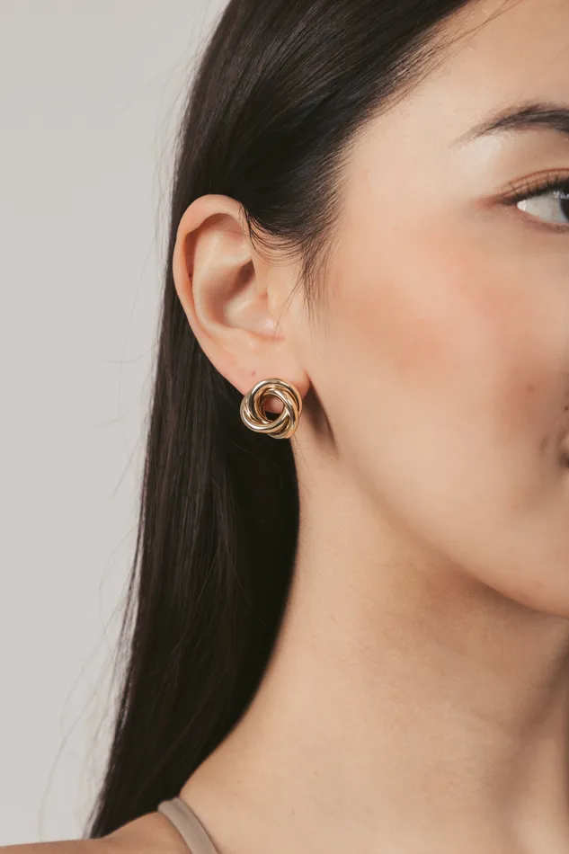 Eye Candy LA Earrings Faith Golden Earring