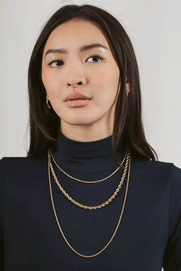Eye Candy LA Ellie Triple Chain Necklace Necklaces