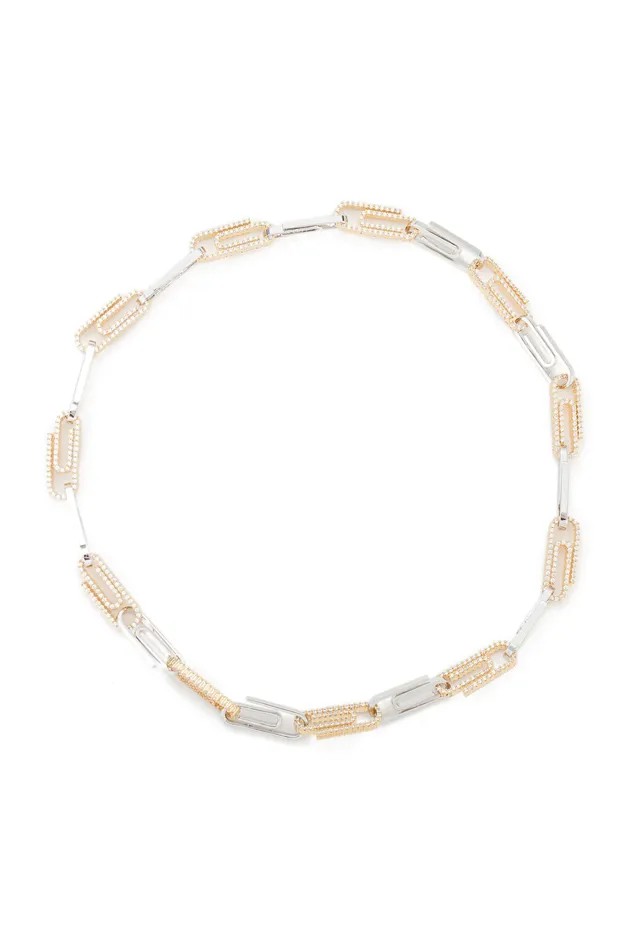 Eye Candy LA Hania Golden Paperclip Chain Necklace Necklaces