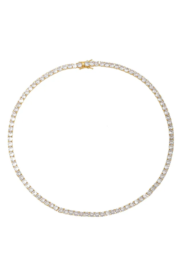 Eye Candy LA Necklaces Lincoln 14 Drop CZ Tennis Necklace