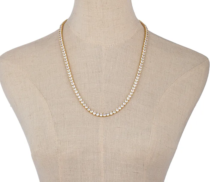 Eye Candy LA Necklaces Lincoln 14 Drop CZ Tennis Necklace