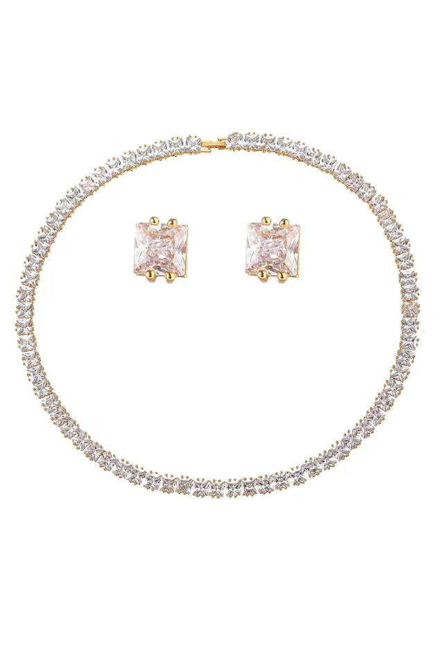 Eye Candy LA Necklaces Zoey Cubic Zirconia Crystal Tennis Necklace
