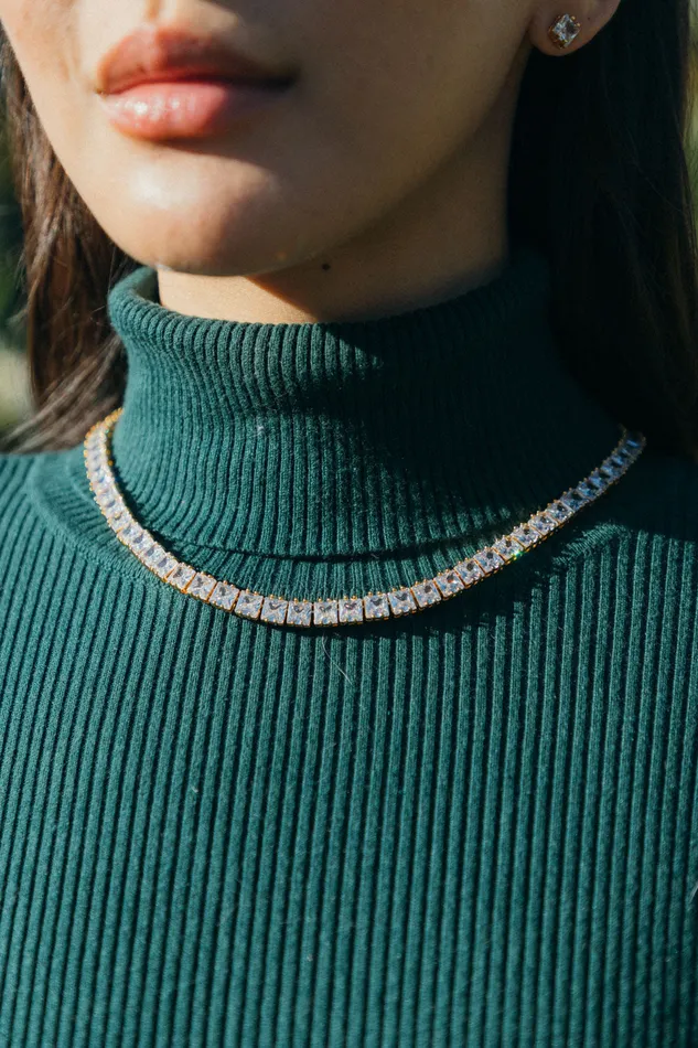 Eye Candy LA Necklaces Zoey Cubic Zirconia Crystal Tennis Necklace