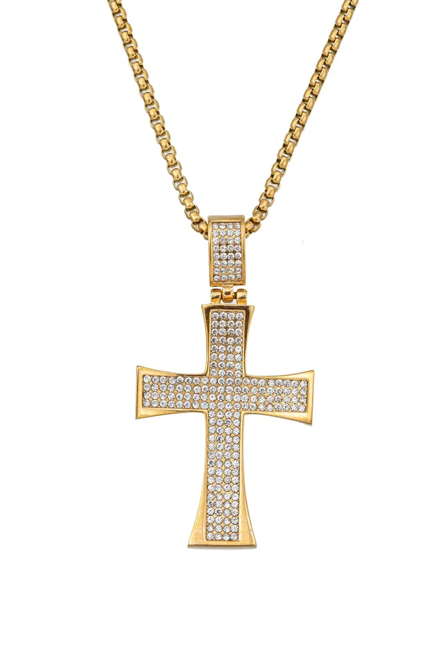 Eye Candy LA Soren Cross Pendant Necklace Necklaces