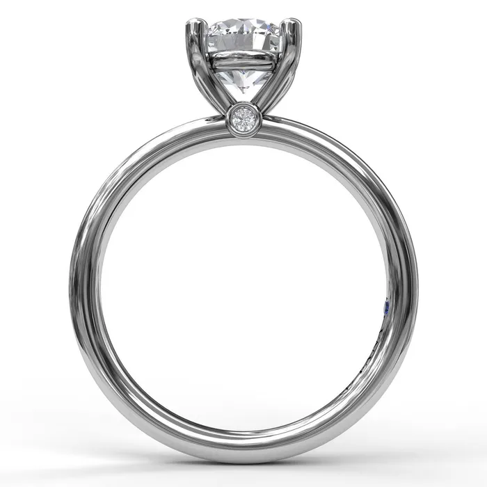 FANA Rings Fana 14K White Gold 03ctw 4 Prong Style Diamond SemiMount Engagement Ring FANA Rings Fana 14K White Gold 03ctw 4 Prong Style Diamond SemiMount Engagement Ring