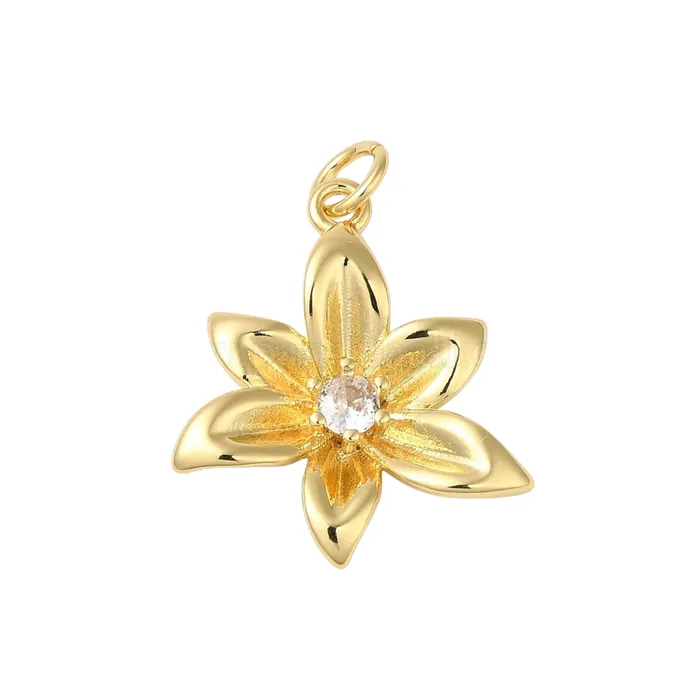 Flower charm pau jewelry Charm Necklaces