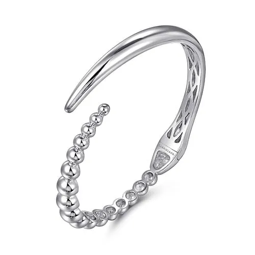 GABRIEL CO Bracelets Gabriel Sterling Silver 625 Solid Hinged Cuff Fashion Bracelet