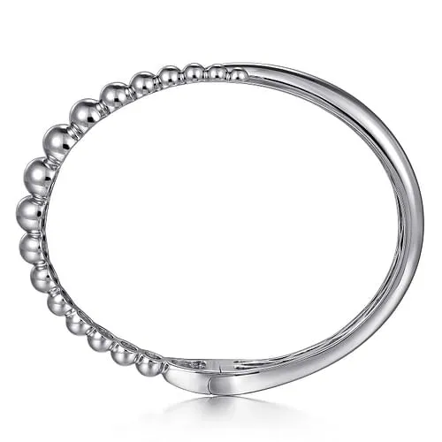 GABRIEL CO Bracelets Gabriel Sterling Silver 625 Solid Hinged Cuff Fashion Bracelet