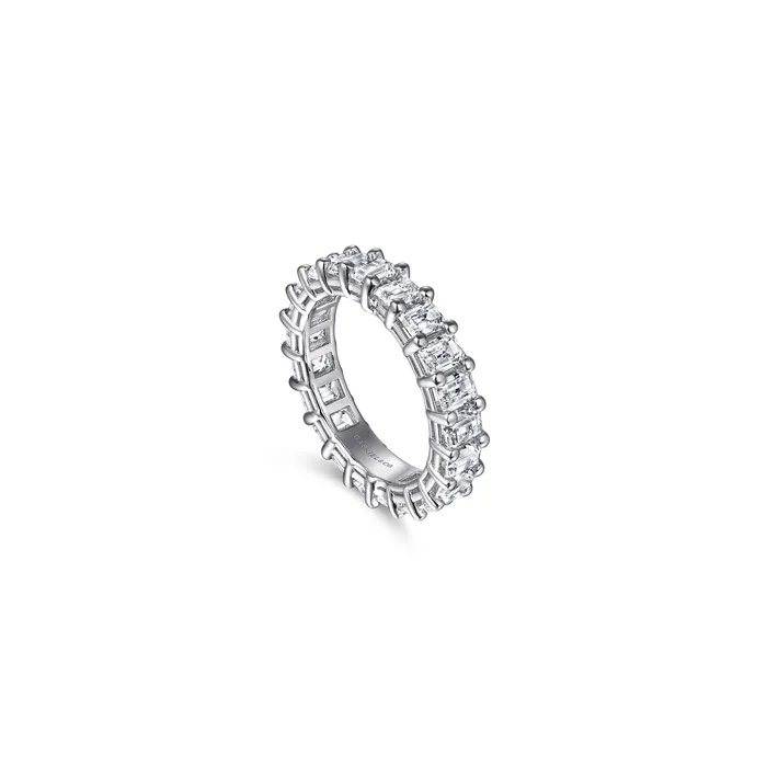 GABRIEL CO Gabriel 14K White Gold 357ctw Eternity Band Model Rings