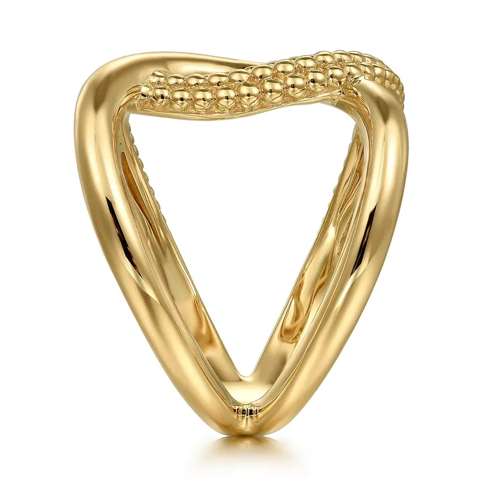 GABRIEL CO Rings Gabriel 14K Yellow Gold Twisted Knot Bujukan Style Ring GABRIEL CO Rings Gabriel 14K Yellow Gold Twisted Knot Bujukan Style Ring