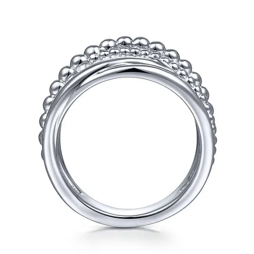 GABRIEL CO Rings Gabriel Sterling Silver Criss Cross Bujukan Style Ring GABRIEL CO Rings Gabriel Sterling Silver Criss Cross Bujukan Style Ring