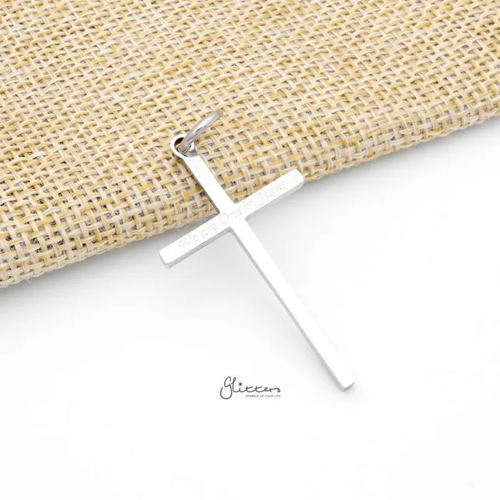 Glitters Necklaces Stainless Steel Cross Pendant