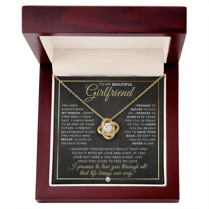 Heartfelt Gift For Girlfriend Pendant Necklace Sentimental and Romantic Christmas Gift Valentines Day Birthday or Anniversary Present ShineOn Fulfillment Necklaces