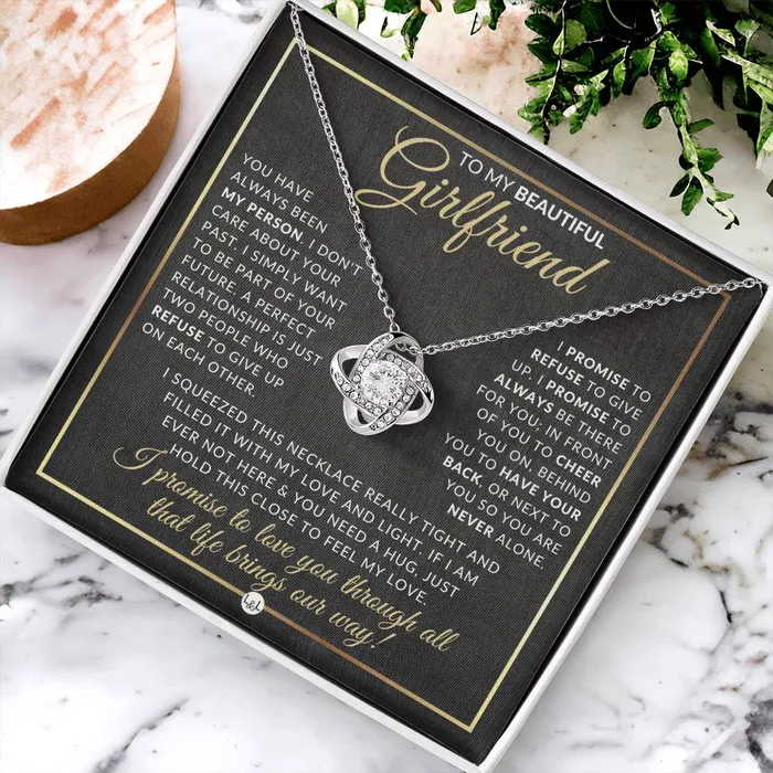 Heartfelt Gift For Girlfriend Pendant Necklace Sentimental and Romantic Christmas Gift Valentines Day Birthday or Anniversary Present ShineOn Fulfillment Necklaces