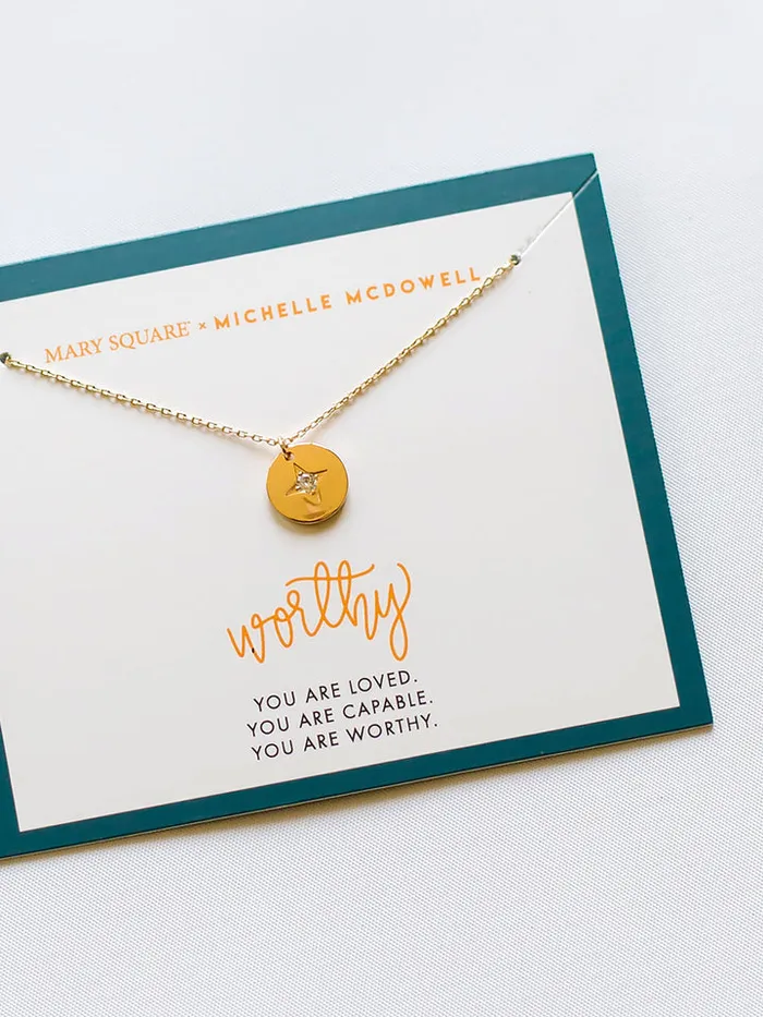 Inspirational Necklace Mary Square Necklaces