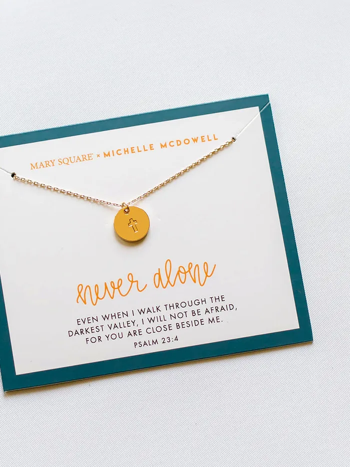 Inspirational Necklace Mary Square Necklaces