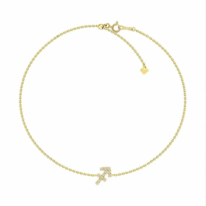 Izakov Diamonds Fine Jewelry Bracelets 18K Gold Zodiac Sign Diamond Bracelet