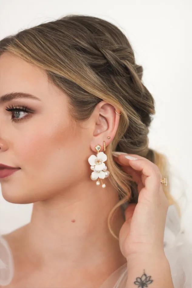 Jay Kay Braids and Bridal Earrings Edelweiss Earring