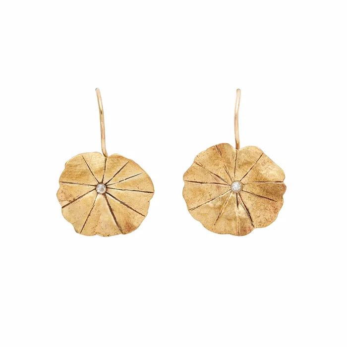 Julie Cohn Design Earrings PETITE PENNYWORT BRONZE EARRING