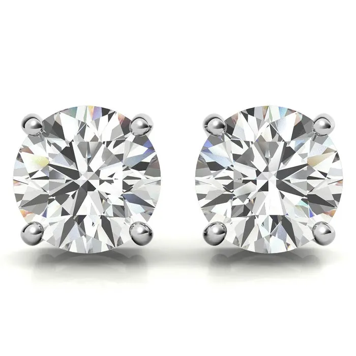 KP SANGHVI INC Earrings 14K White Gold 072ctw Diamond Stud Earrings in Four Prong Basket Settings KP SANGHVI INC Earrings 14K White Gold 072ctw Diamond Stud Earrings in Four Prong Basket Settings