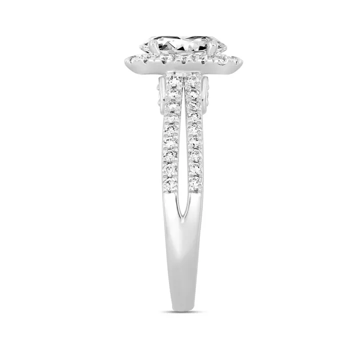 LADIES RING 1 12CT ROUNDOVAL DIAMOND 14K WHITE GOLD CENTER STONE OVAL DIAMOND 1CT Ethos Rings LADIES RING 1 12CT ROUNDOVAL DIAMOND 14K WHITE GOLD CENTER STONE OVAL DIAMOND 1CT Ethos Rings