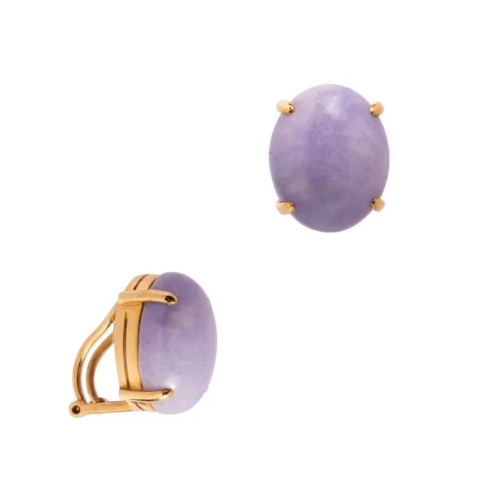 Mason Kay Earrings Lavender Queen Jade Earrings