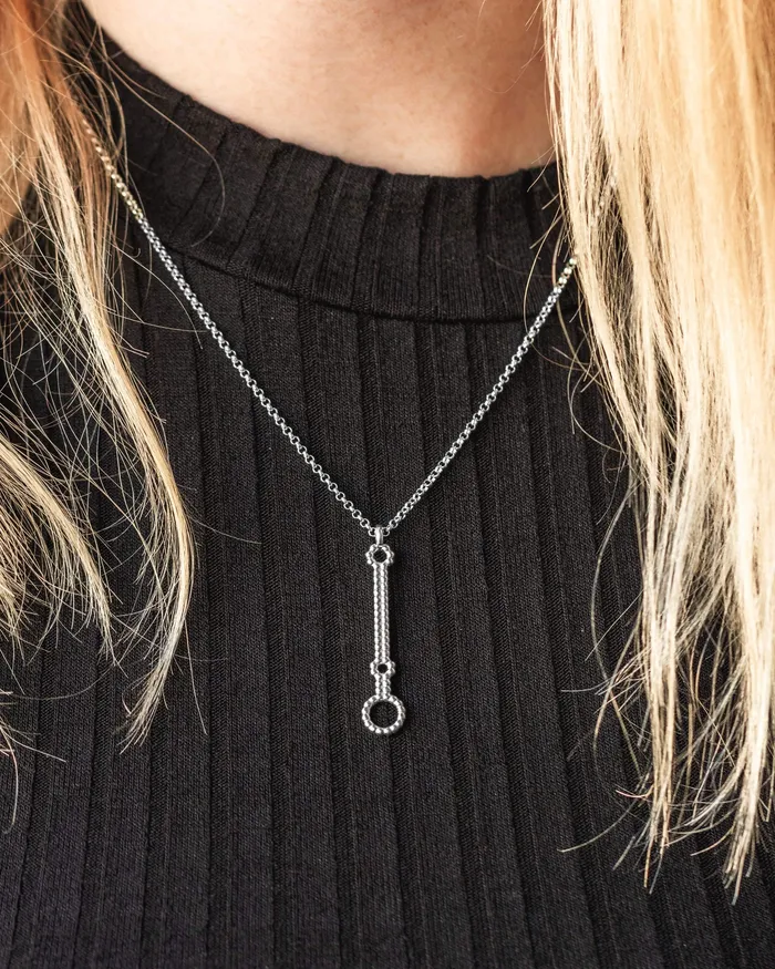 microRNA necklace silver sciencejewelry1824 Necklaces