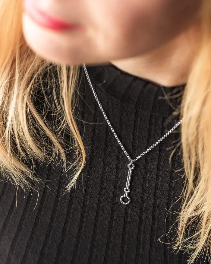 microRNA necklace silver sciencejewelry1824 Necklaces