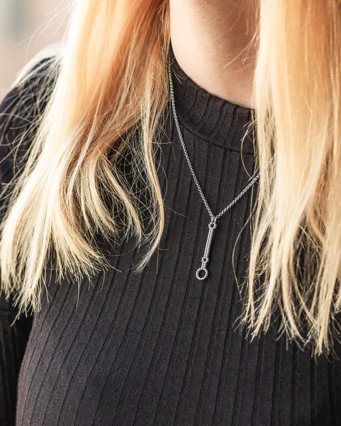 microRNA necklace silver sciencejewelry1824 Necklaces
