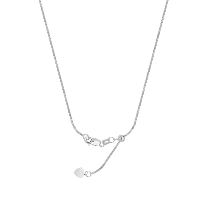 MIDAS CHAIN Rings Sterling Silver 125mm 22 Adjustable Wheat Chain