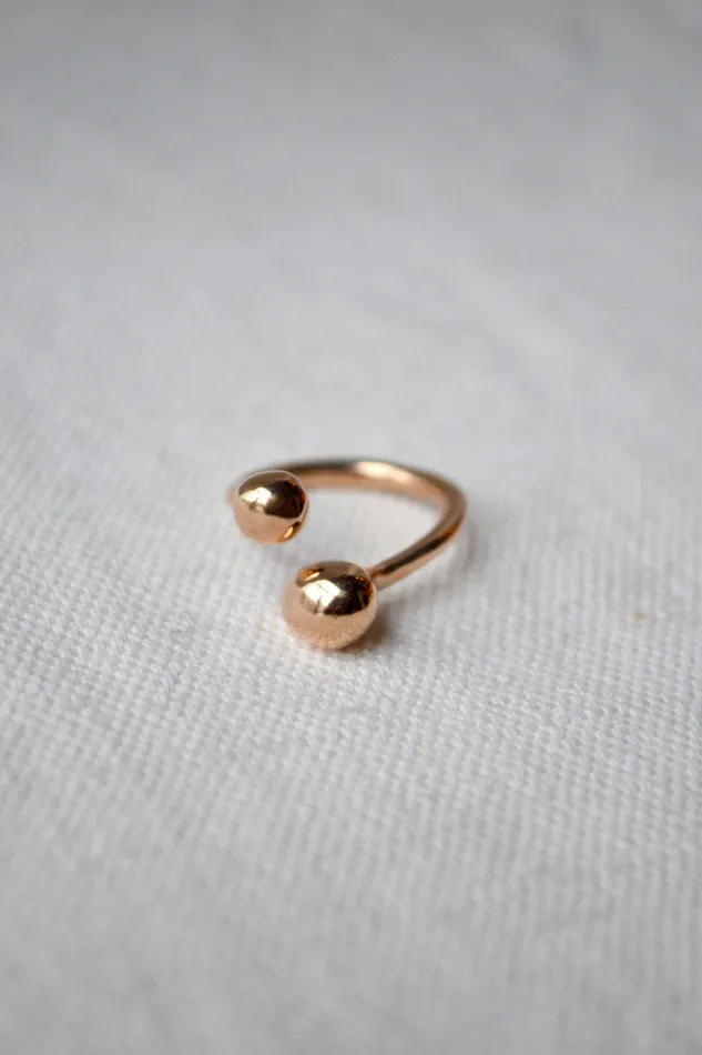Monica Castiglioni A Pistillini 08 in Bronze or Silver Earrings